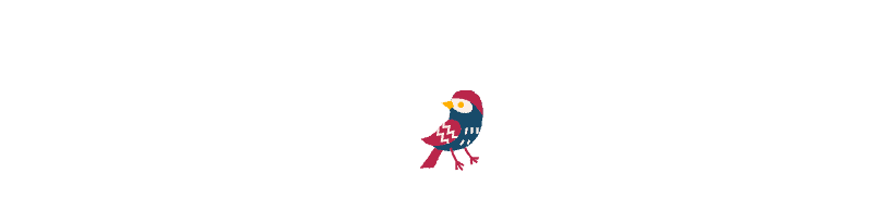 Small red and blue bird